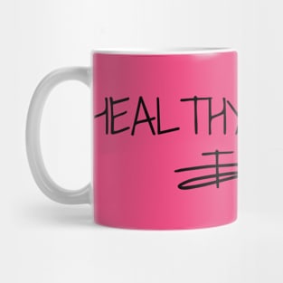 Healthy & Happy over Thin Mug